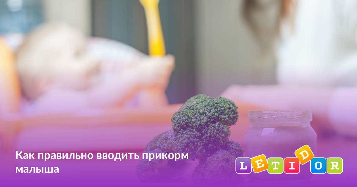 Как правильно вводить прикорм малыша - Летидор